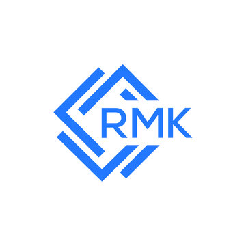 RMK technology letter logo design on white  background. RMK creative initials technology letter logo concept. RMK technology letter design.