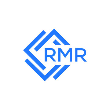 RMR technology letter logo design on white  background. RMR creative initials technology letter logo concept. RMR technology letter design.