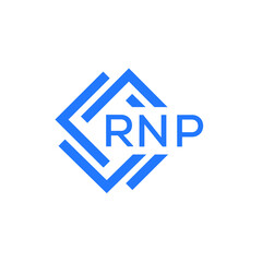 RNP technology letter logo design on white  background. RNP creative initials technology letter logo concept. RNP technology letter design.