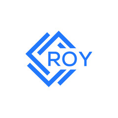 ROY technology letter logo design on white  background. ROY creative initials technology letter logo concept. ROY technology letter design.