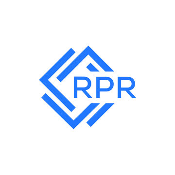 RPR technology letter logo design on white  background. RPR creative initials technology letter logo concept. RPR technology letter design.