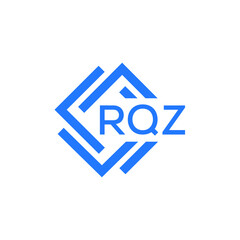 RQZ technology letter logo design on white  background. RQZ creative initials technology letter logo concept. RQZ technology letter design.