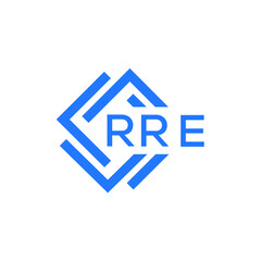 RRE technology letter logo design on white  background. RRE creative initials technology letter logo concept. RRE technology letter design.