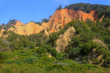 Huoyanshan Nature Reserve, Beautiful landscape at Miaoli Sanyi, Taiwan