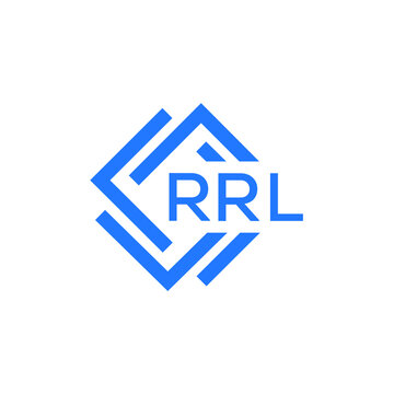 RRL technology letter logo design on white  background. RRL creative initials technology letter logo concept. RRL technology letter design.
