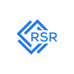 RSR technology letter logo design on white  background. RSR creative initials technology letter logo concept. RSR technology letter design.
