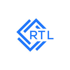 RTL technology letter logo design on white  background. RTL creative initials technology letter logo concept. RTL technology letter design.
