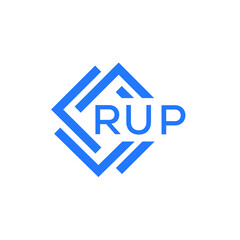 Obraz premium RUP technology letter logo design on white background. RUP creative initials technology letter logo concept. RUP technology letter design. 
