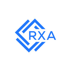 RXA technology letter logo design on white  background. RXA creative initials technology letter logo concept. RXA technology letter design.