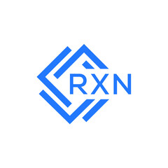 RXN technology letter logo design on white  background. RXN creative initials technology letter logo concept. RXN technology letter design.