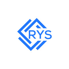 RYS technology letter logo design on white  background. RYS creative initials technology letter logo concept. RYS technology letter design.