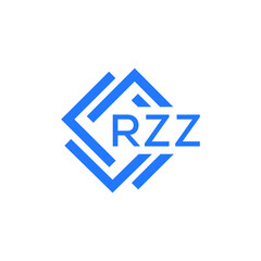 RZZ technology letter logo design on white  background. RZZ creative initials technology letter logo concept. RZZ technology letter design.