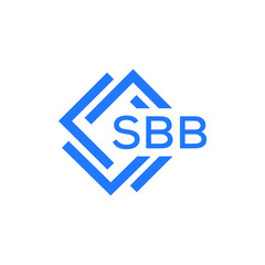 SBB technology letter logo design on white  background. SBB creative initials technology letter logo concept. SBB technology letter design.