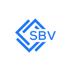 SBV technology letter logo design on white  background. SBV creative initials technology letter logo concept. SBV technology letter design.