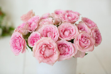 pink roses bouquet