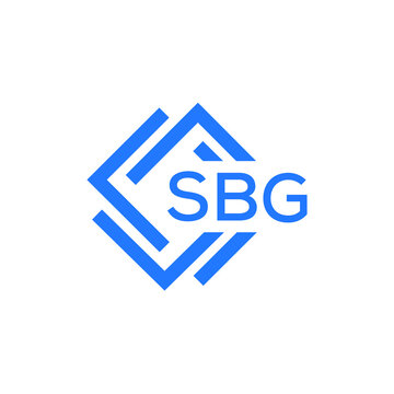 SBG technology letter logo design on white  background. SBG creative initials technology letter logo concept. SBG technology letter design.