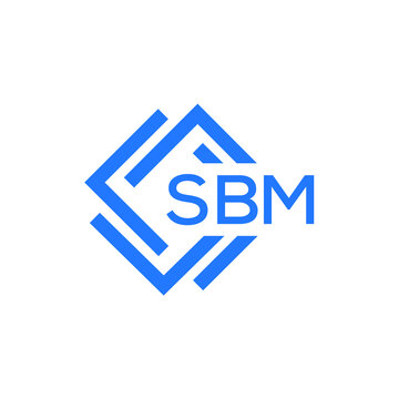 SBM technology letter logo design on white  background. SBM creative initials technology letter logo concept. SBM technology letter design.