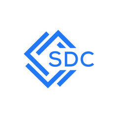 SDC technology letter logo design on white  background. SDC creative initials technology letter logo concept. SDC technology letter design.
