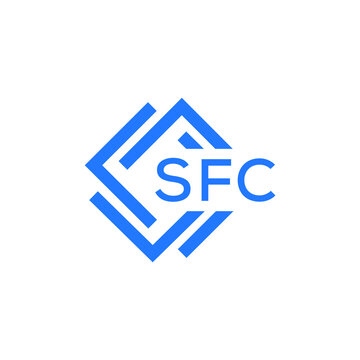 SFC technology letter logo design on white  background. SFC creative initials technology letter logo concept. SFC technology letter design.