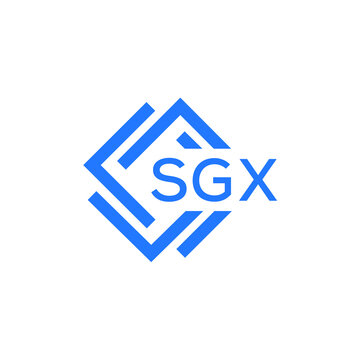 SGX technology letter logo design on white  background. SGX creative initials technology letter logo concept. SGX technology letter design.