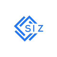 Fototapeta premium SIZ technology letter logo design on white background. SIZ creative initials technology letter logo concept. SIZ technology letter design.