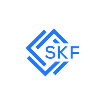 SKF technology letter logo design on white  background. SKF creative initials technology letter logo concept. SKF technology letter design.
