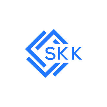 SKK technology letter logo design on white  background. SKK creative initials technology letter logo concept. SKK technology letter design.
