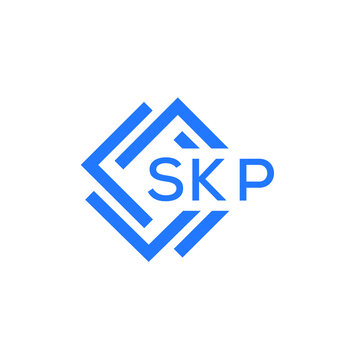 SKP technology letter logo design on white  background. SKP creative initials technology letter logo concept. SKP technology letter design.
