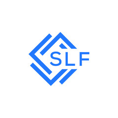 SLF technology letter logo design on white  background. SLF creative initials technology letter logo concept. SLF technology letter design.

