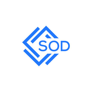 SOD technology letter logo design on white  background. SOD creative initials technology letter logo concept. SOD technology letter design.