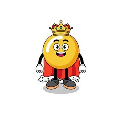 Mascot Illustration of egg yolk king