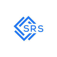 SRS technology letter logo design on white  background. SRS creative initials technology letter logo concept. SRS technology letter design.
