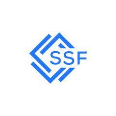 SSF technology letter logo design on white   background. SSF creative initials technology letter logo concept. SSF technology letter design.
