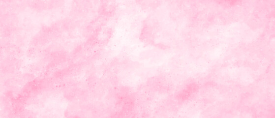 Pink abstract watercolor painting textured on white paper background with painting soft textured on wet white paper background, Abstract pink watercolor illustration banner, wallpaper