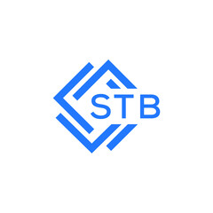 STB technology letter logo design on white  background. STB creative initials technology letter logo concept. STB technology letter design.
