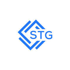 STG technology letter logo design on white  background. STG creative initials technology letter logo concept. STG technology letter design.
