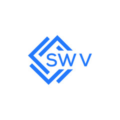 Obraz premium SWV technology letter logo design on white background. SWV creative initials technology letter logo concept. SWV technology letter design.