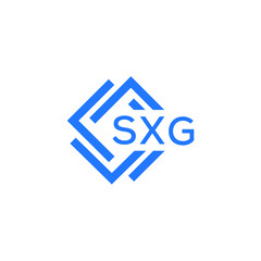 SXG technology letter logo design on white  background. SXG creative initials technology letter logo concept. SXG technology letter design.