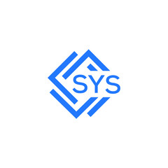 SYS technology letter logo design on white  background. SYS creative initials technology letter logo concept. SYS technology letter design.