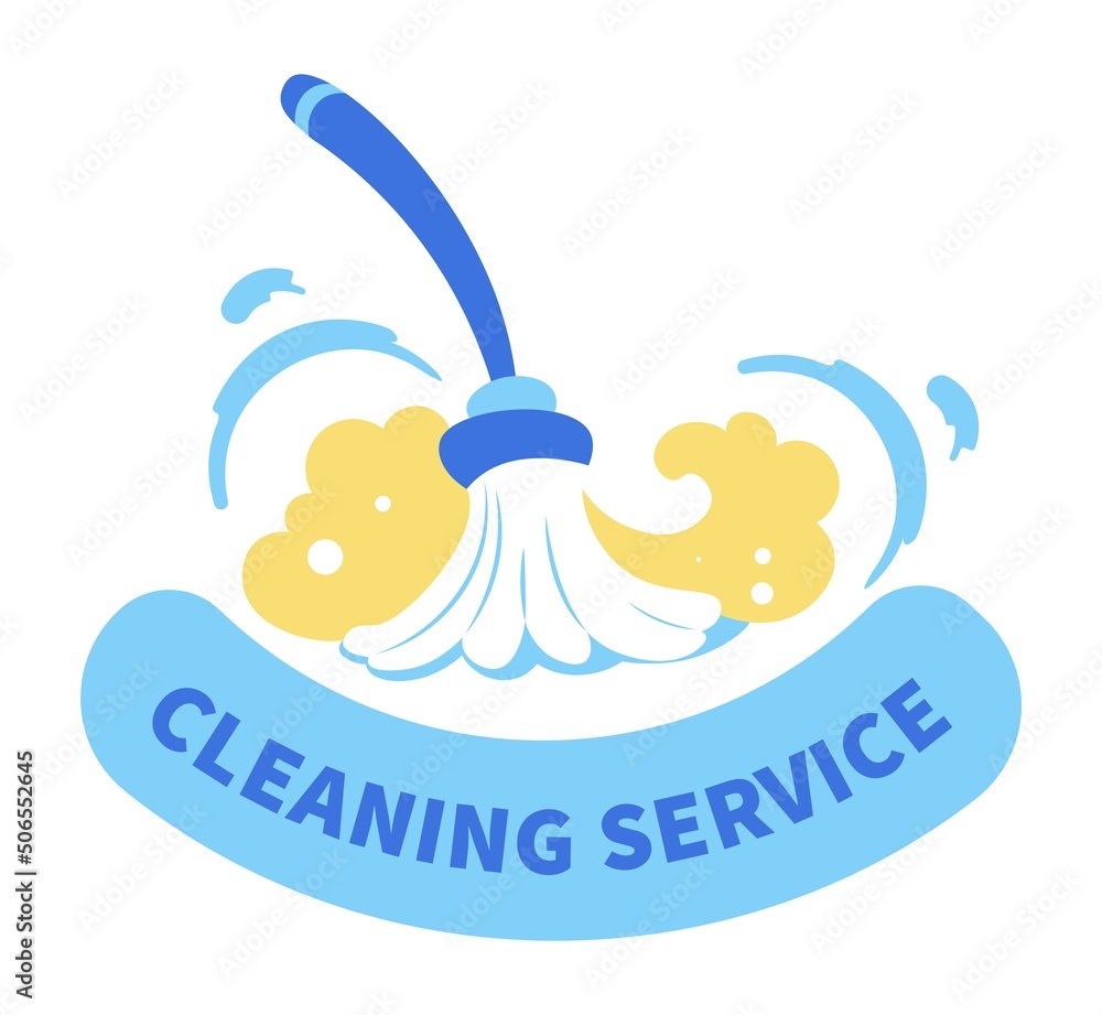 Wall mural Cleaning service, household maintenance vector - Wall murals