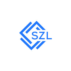 SZL technology letter logo design on white  background. SZL creative initials technology letter logo concept. SZL technology letter design.