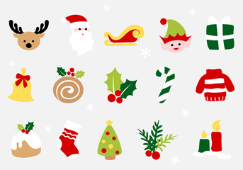 Christmas icon - colorful