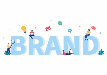 Advertising or ADS Vector Illustration for Mobile Social Media, Campaign, Business Promotion, Brand and Digital Marketing in Flat Cartoon Style