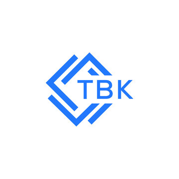 TBK technology letter logo design on white  background. TBK creative initials technology letter logo concept. TBK technology letter design.