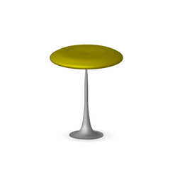 Modern bar stool, hotel, restaurant equipment. 3d vector illustration. Interior design element.