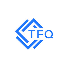 TFQ technology letter logo design on white  background. TFQ creative initials technology letter logo concept. TFQ technology letter design.