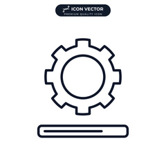 progress icon symbol template for graphic and web design collection logo vector illustration