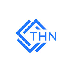THN technology letter logo design on white  background. THN creative initials technology letter logo concept. THN technology letter design.