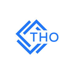 THO technology letter logo design on white  background. THO creative initials technology letter logo concept. THO technology letter design.