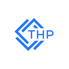 THP technology letter logo design on white  background. THP creative initials technology letter logo concept. THP technology letter design.